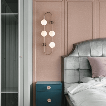 CL-3054 Camlı Elips Aplik