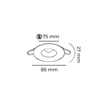 MOLLED MOL4171 Beyaz Sıva Altı Yuvarlak Spot Kasası (Metal)