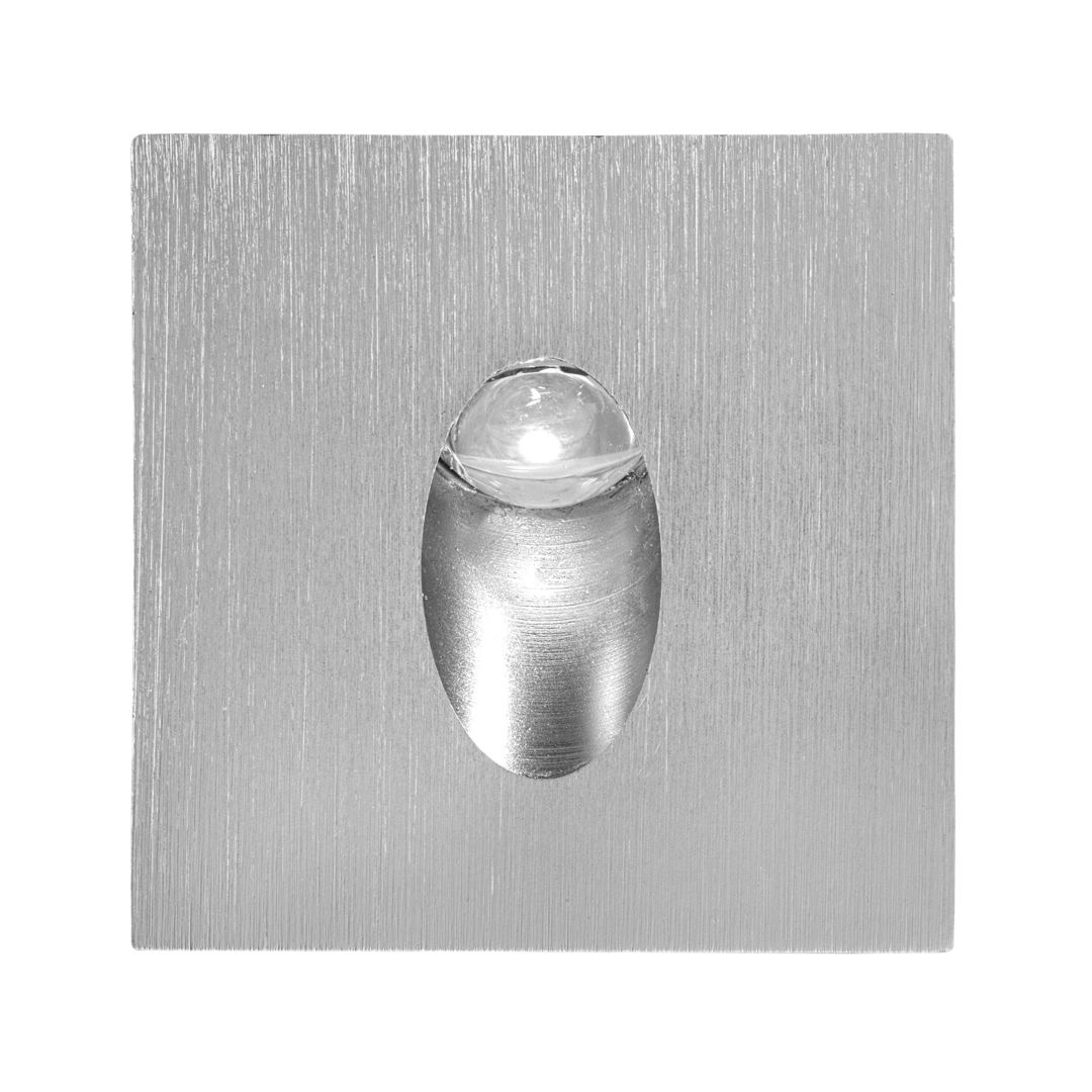 goldX ZE430 3 Watt Mat Krom Sıva Altı Kare LED Merdiven Armatürü