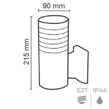 h Dış Mekan Aplik (Metal Kasa)