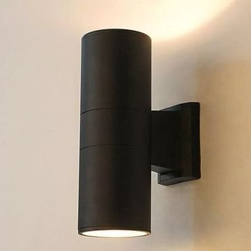 HOROZ 075-008-0003 MANOLYA Siyah Çift Yönlü Dış Mekan Aplik (E27 Duylu - Metal Kasa)