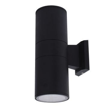 HOROZ 075-008-0003 MANOLYA Siyah Çift Yönlü Dış Mekan Aplik (E27 Duylu - Metal Kasa)