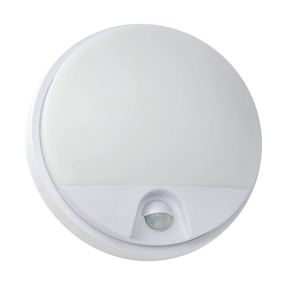 HOROZ 071-013-0015 15 Watt Beyaz Kasa Sensörlü Dış Mekan LED Aplik - Ilık Beyaz (4200K)