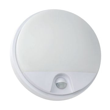 HOROZ 071-013-0015 15 Watt Beyaz Kasa Sensörlü Dış Mekan LED Aplik - Ilık Beyaz (4200K)
