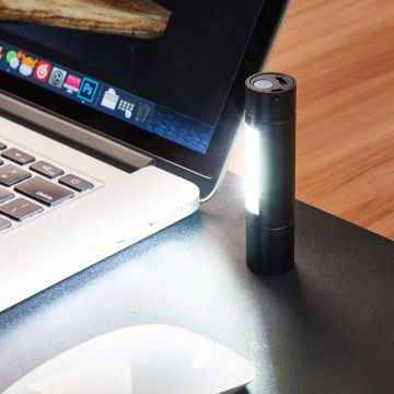 HELIOS HS 5210 5 Watt Şarjlı LED El Feneri - Beyaz Işık (6400K)