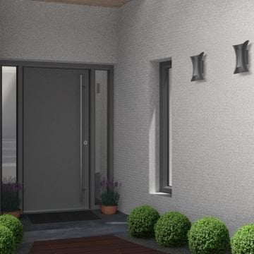 HOROZ 076-052-0010 ERA 10 Watt Siyah Çift Yönlü Dış Mekan LED Aplik (Plastik Kasa)