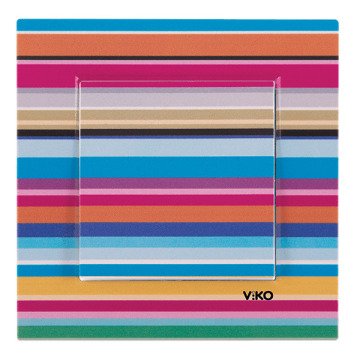 VİKO Karre Style 90960916 Anahtar [Renkli Yatay Çizgili]