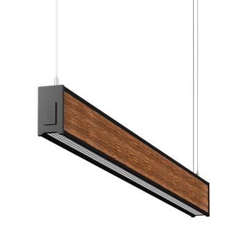 GOYA GY 8046-120 34 Watt 120 cm Ahşap (Ceviz) Desenli Lineer Sarkıt Armatür