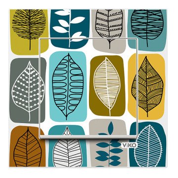 VİKO Karre Style 90960917 Anahtar [Yaprak Desenli]