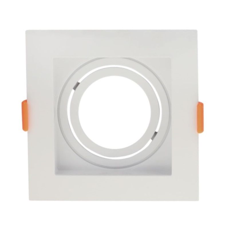 ACK AH03-05000 Beyaz Sıva Altı Kare Spot Kasası (PC)