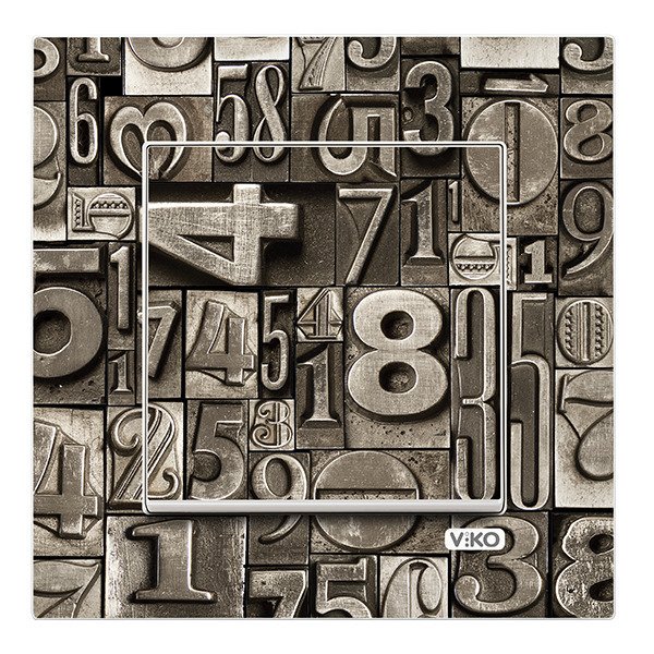 VİKO Karre Style 90960918 Anahtar [Rakam Temalı]