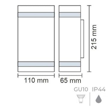 HOROZ 075-019-0004 REGNUM Siyah Dış Mekan Aplik (Metal Kasa)