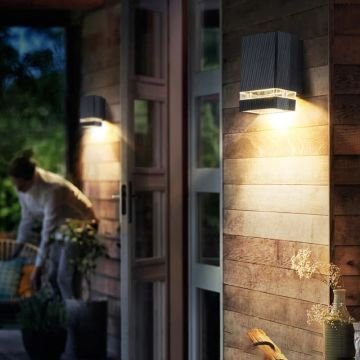 HOROZ 075-019-0001 REGNUM Siyah Dış Mekan Aplik (Metal Kasa)