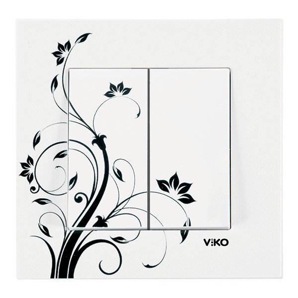 VİKO Karre Style 90960953 Komütatör [Çiçek Desenli]