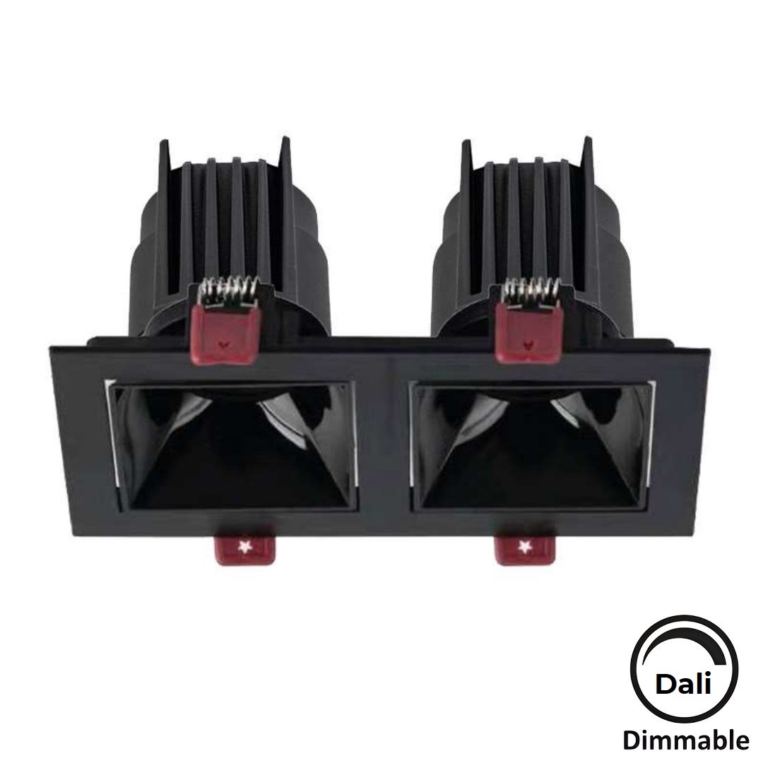 MOLLED MOL4158M Dali Dimli 2x8 Watt Siyah Sıva Altı İkili LED Spot (SAMSUNG/OSRAM/PHILIPS LED & EAGLERISE/PHILIPS/LIFUD Driver)