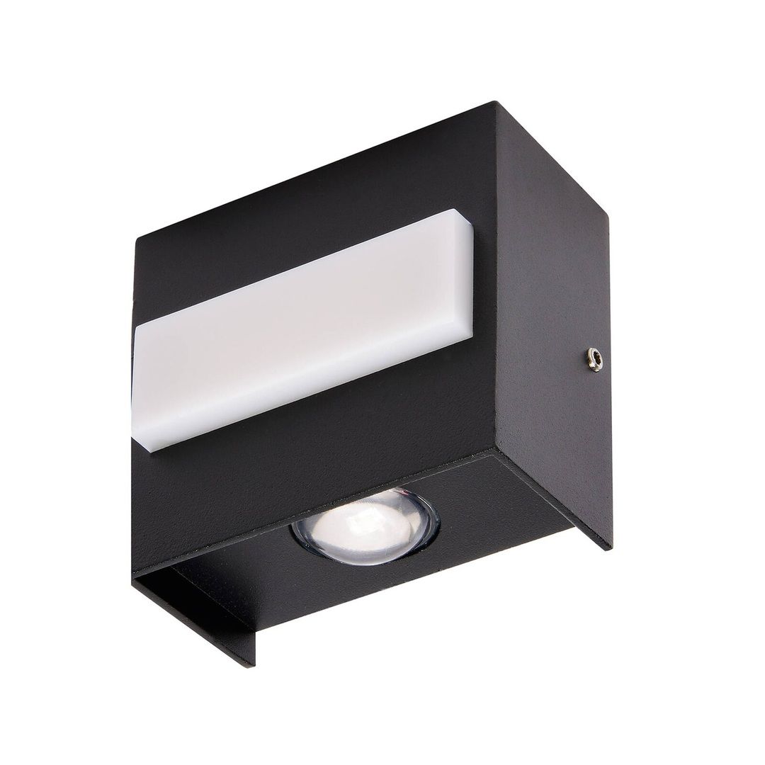 HOROZ 076-042-0005 TWIST 5 Watt Siyah Dış Mekan LED Aplik - Metal Kasa - Ilık Beyaz (4200K)