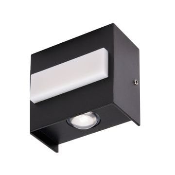 HOROZ 076-042-0005 TWIST 5 Watt Siyah Dış Mekan LED Aplik - Metal Kasa - Ilık Beyaz (4200K)