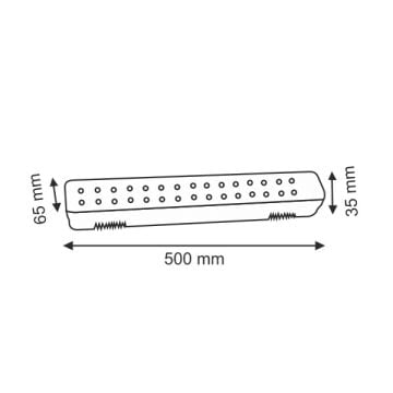 HELIOS HS 5207 12 Watt 50 cm Şarjlı LED Işıldak - Beyaz Işık (6400K)