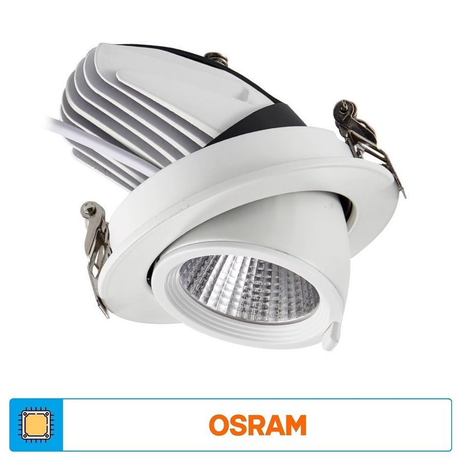 CreaLight AD36-01310 30 Watt Salyangoz LED Spot - OSRAM LED & OSRAM Driver - Ilık Beyaz (4000K)