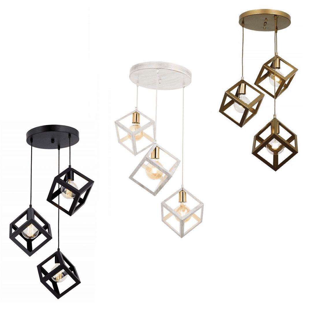 CreaLight CL-7002-Y3-S Üçlü Küp Sarkıt