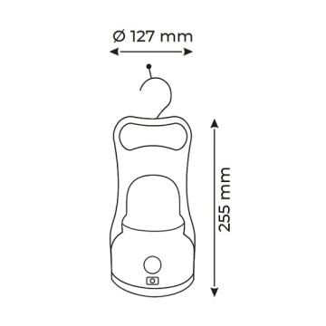 HELIOS HS 5203 10 Watt Şarjlı LED Kamp Feneri - Beyaz Işık (6400K)