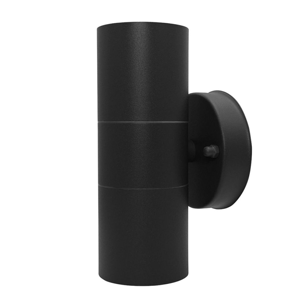 HOROZ 075-008-0002 MANOLYA Siyah Çift Yönlü Dış Mekan Aplik (GU10 Duylu - Metal Kasa)