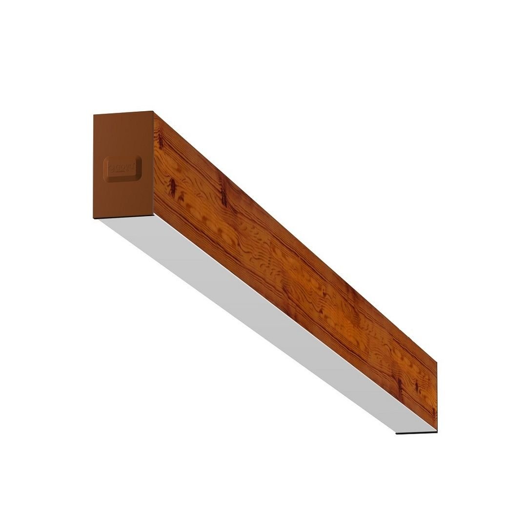 GOYA GY 8032-150-65-C 65 Watt 150 cm Ahşap (Ceviz) Desenli Sıva Üstü Lineer Armatür