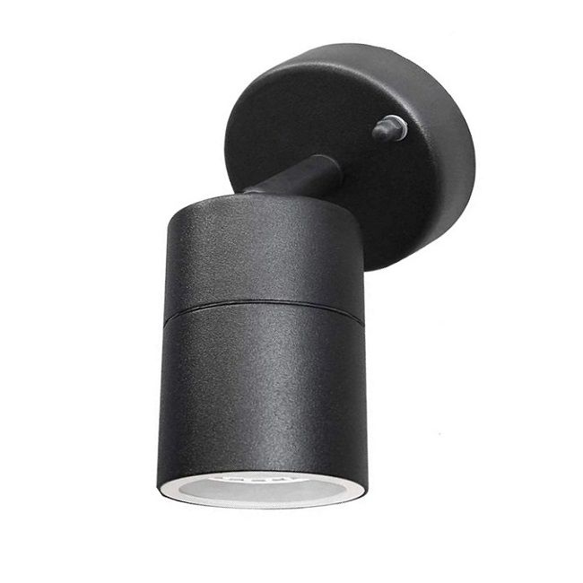 HOROZ 075-008-0001 MANOLYA Siyah Tek Yönlü Dış Mekan Aplik (GU10 Duylu - Metal Kasa)