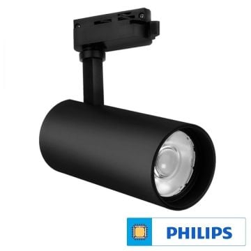 Braytron BD30-51601 Siyah Kasa 30 Watt Trifaze PHILIPS LED Ray Spot - Gün Işığı (3000K)