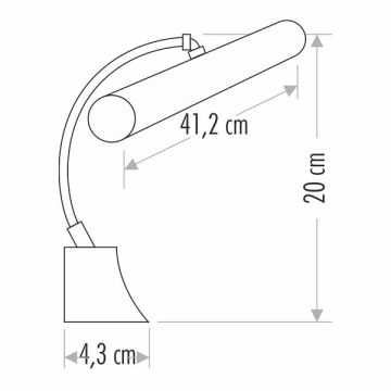 CATA CT-5207 Kuğu 6 Watt 41 cm Krom LED Tablo Apliği