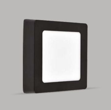YCL ASM 2206 6 Watt Siyah Kasa Sıva Üstü Kare LED Panel
