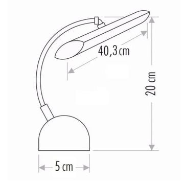 CATA CT-5212 Kuğu 7 Watt 40 cm Krom LED Tablo Apliği