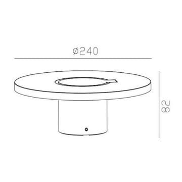 JUPITER LW469 12.5 Watt Antrasit Dış Mekan Hareketli LED Aplik - Metal - Gün Işığı (3000K)