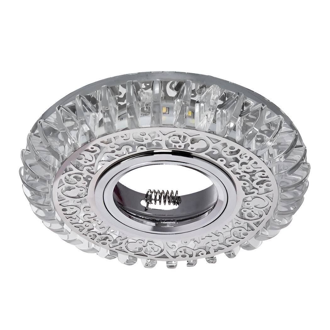 CATA CT-6642 Mine Şeffaf-Krom Kristal Spot Kasası