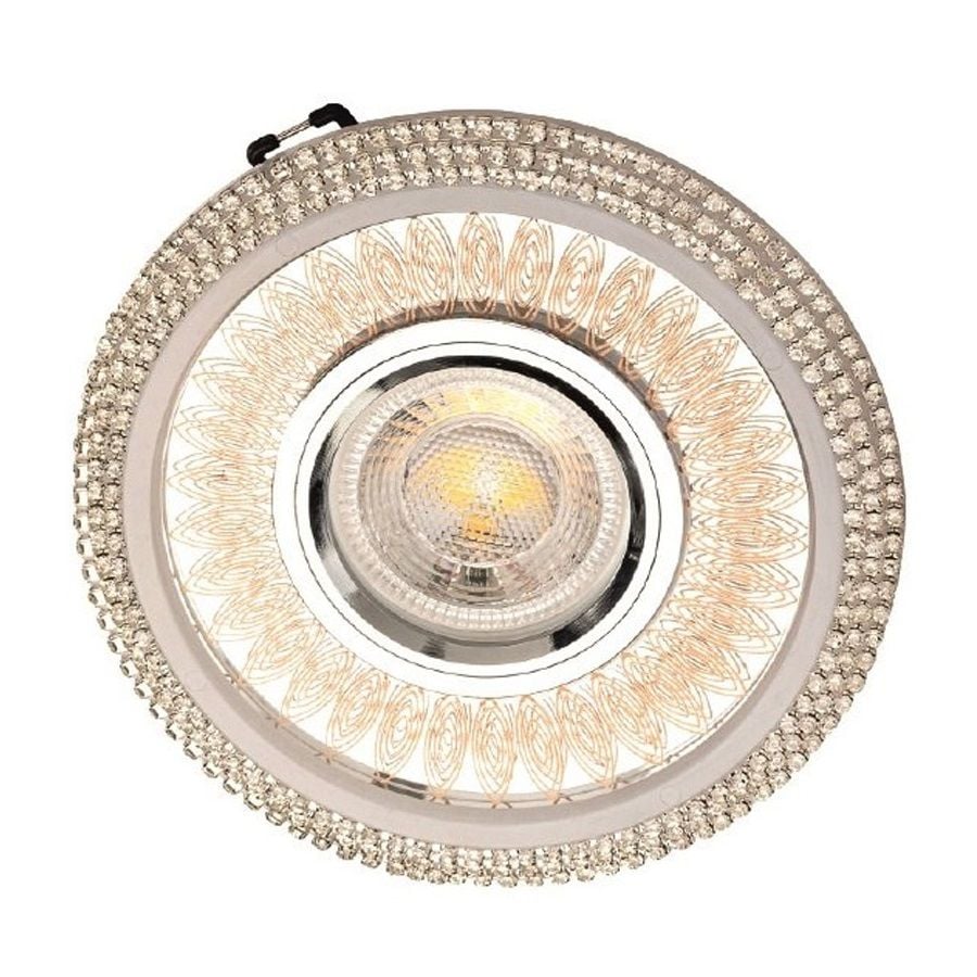 CATA CT-6666 Işıl Gold-Krom Taşlı Cam Spot Kasası