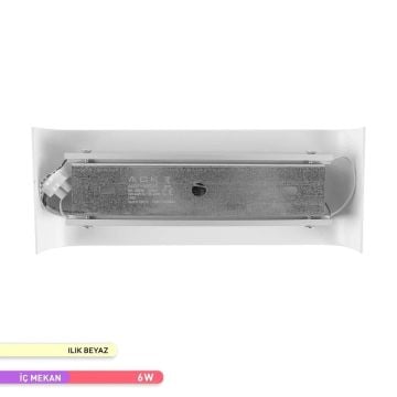 ACK AH07-03210 2x3 Watt Beyaz Çift Yönlü LED Aplik - Ilık Beyaz (4000K)
