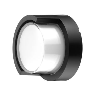 HOROZ 076-019-0012 SUGA 12 Watt Siyah Dış Mekan LED Aplik - Plastik Kasa - Ilık Beyaz (4200K)