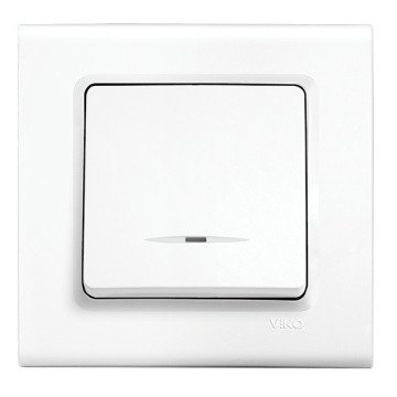 VİKO Linnera/Rollina 90440019 Işıklı Anahtar [Beyaz]