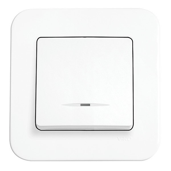 VİKO Linnera/Rollina 90440019 Işıklı Anahtar [Beyaz]