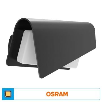 ACK AG40-01802 13 Watt Siyah Dış Mekan LED Aplik - OSRAM LED - Gün Işığı (3000K) - IP65 - Metal Gövde