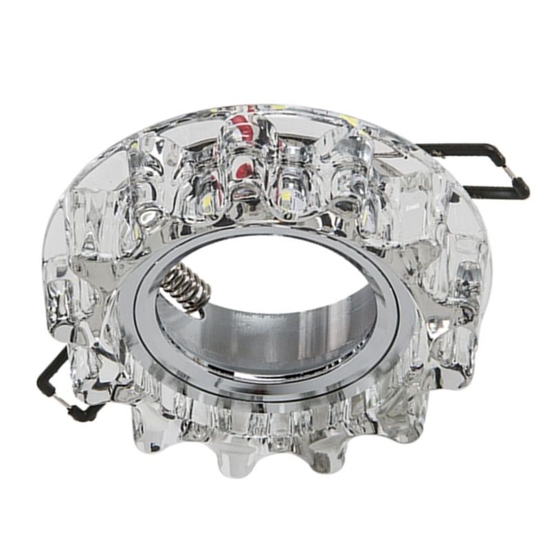 CATA CT-6595 Karanfil LED Efektli Şeffaf-Krom Kristal Spot Kasası