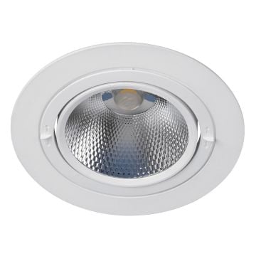 goldX ZE250-WH Beyaz Kasa 20 Watt Yuvarlak LED Mağaza Spotu