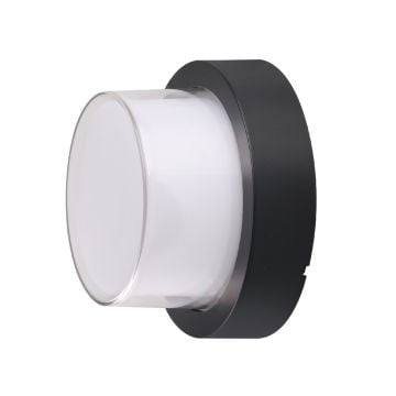 HOROZ 076-021-0012 SUGA 12 Watt Siyah Dış Mekan LED Aplik - Ilık Beyaz (4200K)