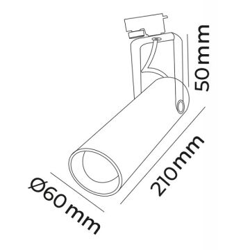 MOLLED MOL2009 Siyah/Beyaz Kasa 9 Watt LED Ray Spot (SAMSUNG/OSRAM/PHILIPS LED & EAGLERISE Driver)