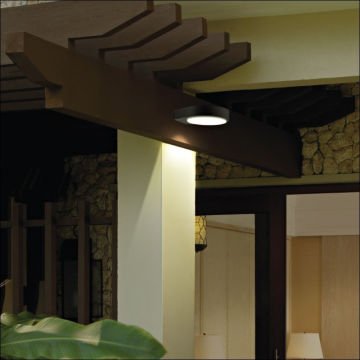 ACK AG40-01202 10 Watt Siyah Dış Mekan LED Aplik - OSRAM LED - IP54 - Gün Işığı (3000K) - Metal Gövde