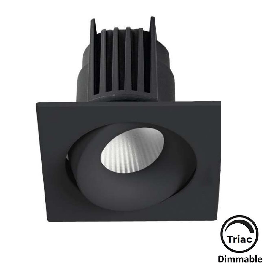 MOLLED MOL6107M Triac Dimli 8 Watt Siyah Kasa Sıva Altı Kare LED Spot (SAMSUNG/OSRAM/PHILIPS LED & EAGLERISE/PHILIPS/LIFUD Driver)
