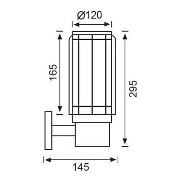 JUPITER JG931 AN Antrasit Dış Mekan Aplik - Metal - E27 Duylu