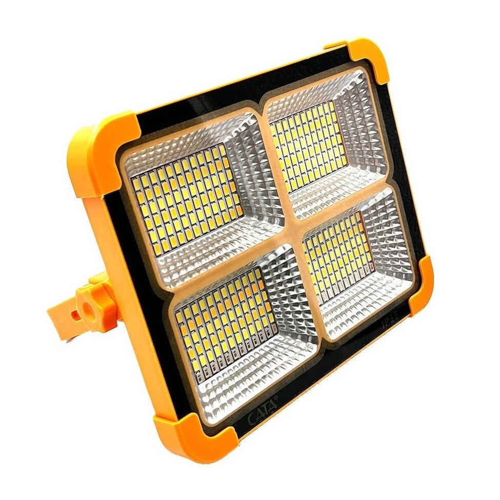 NOAS YL71-0409-S 400 Watt Dimli LED Portatif Solar Projektör - 4 Fonksiyonlu (Beyaz + Ilık Beyaz + Gün Işığı + SOS Modu)