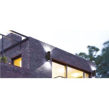 ACK AG40-00802 10 Watt Siyah Tek Yönlü Dış Mekan LED Aplik - OSRAM LED - IP54 - Gün Işığı (3000K) - Metal Gövde