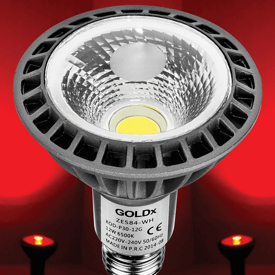 goldX ZE584-R 12 Watt Kırmızı PAR30 LED Ampul